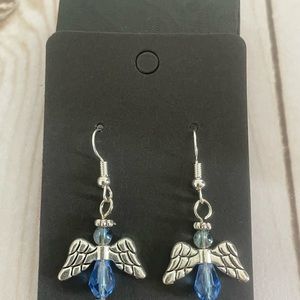 Blue Angel Earrings NWOT